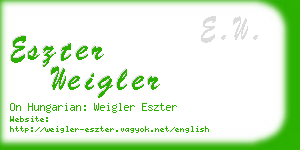 eszter weigler business card